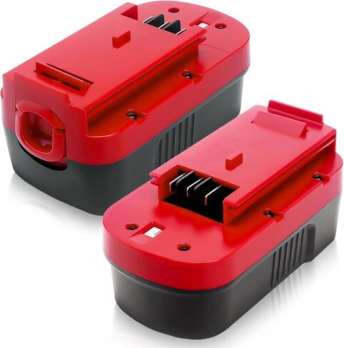 2Pack HPB18 4500mAh Replacement for Black and Decker 18V Battery(Red) | Compatible with Black and Decker 18 Volt Firestorm Cordless Power Tools in Kuwait
