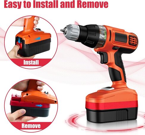 2Pack HPB18 4500mAh Replacement for Black and Decker 18V Battery(Red) | Compatible with Black and Decker 18 Volt Firestorm Cordless Power Tools in Saudi Arabia
