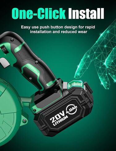 KIMO 2 Pack 20V 4000mAh Battery for Drill Driver, Leaf Blower, Buffer Polisher, Angle Grinder, Reciprocating Saw, Oscillating Tool, Brad Nailer, 5 Safety Protection Tech, 1 Hour Fast Charge in Saudi Arabia