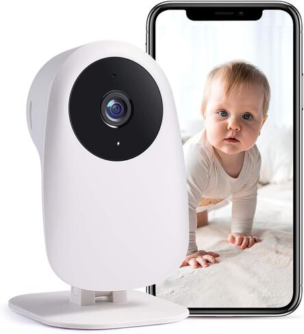 nooie Baby Monitor 2 Pack, Baby Camera Monitor with Phone Access, Video Baby Monitor WiFi Smartphone 2.4G, 2K HD Night Vision, Two-Way Audio, Motion and Sound Alerts, SD or Cloud Storage in Kuwait