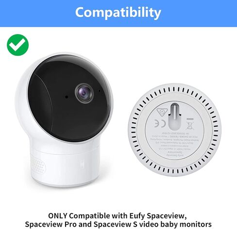 Adjustable Baby Monitor Wall Mount for Eufy Spaceview, Spaceview Pro and Spaceview S Baby Monitor, Perfect View Angle and Easy Installation Without Drilling in Kuwait