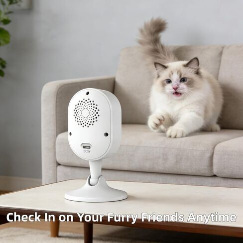 3MP Indoor WiFi Security Camera for Baby Pet Dog Monitor 2-Way Audio Color Night Vision Nanny Home Bedroom Monitoring with Video Small Surveillance Cameras in Kuwait