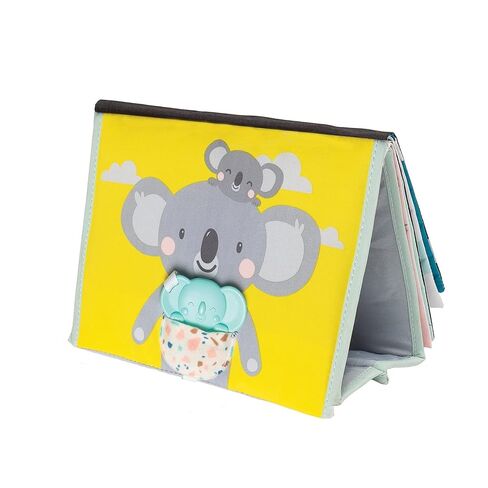 Taf Toys Tummy Time Baby Mirror Soft Baby Book with Mirror & Teether - Tummy Time Toys 0-6 Months - High Contrast Newborn Infant Toys - Ideal for Sensory Play - Perfect 0-3 Year Old Boys Girls Gift in Kuwait
