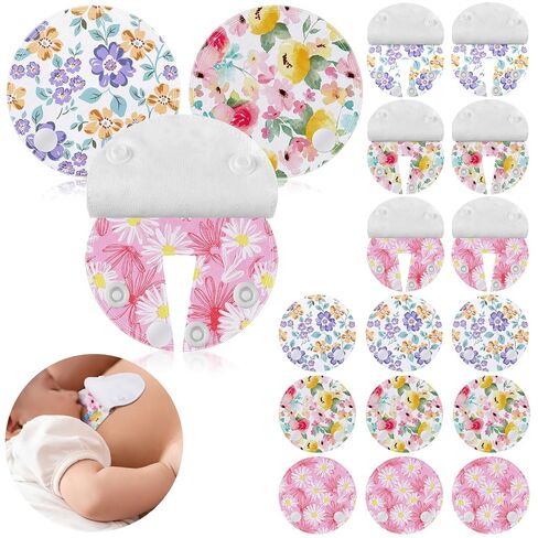 Breling 18 Pack Feeding Tube Pads Button Pad Gtube Button Covers Reusable g Tube Cutie Dinosaur Feeding Supplies for Kids Baby Breastfeeding Nursing Care(Dinosaur) in Kuwait