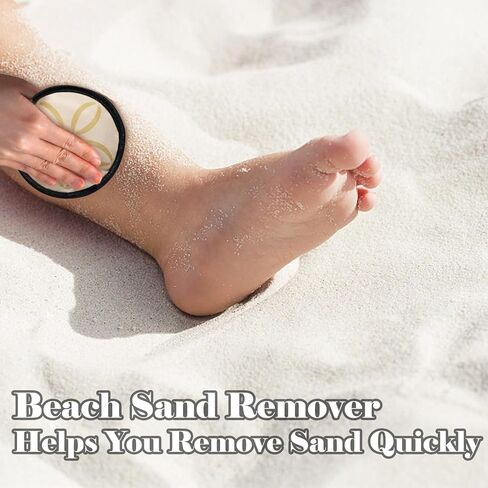 Ideal Swan Beach Sand Remover, Sand Eraser Wipe Mitt Beach Essentials, Removal Bag for Family Kids Women man, Suitable for Accessories Summer Vacation Essentials in Kuwait