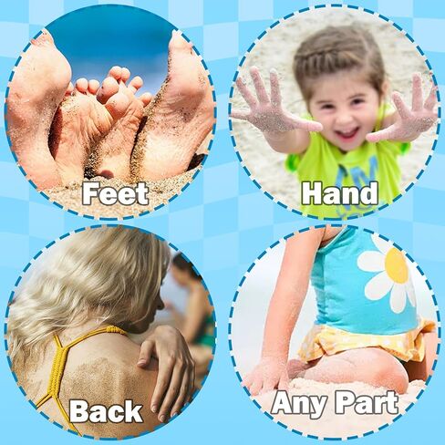 Ideal Swan Beach Sand Remover, Sand Eraser Wipe Mitt Beach Essentials, Removal Bag for Family Kids Women man, Suitable for Accessories Summer Vacation Essentials in Kuwait