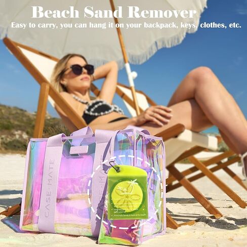 Ideal Swan Beach Sand Remover, Sand Eraser Wipe Mitt Beach Essentials, Removal Bag for Family Kids Women man, Suitable for Accessories Summer Vacation Essentials in Kuwait