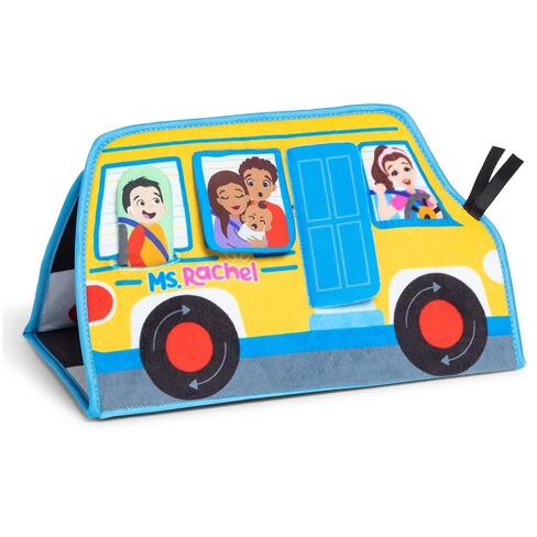 Ms. Rachel Tummy Time Activity Bus, Soft Folding Play Mat with Mirror | Sensory Toys for Interactive Play, High-Contrast Graphics, Baby Toys for Girls & Boys Ages 3 Months - 1+ in Kuwait