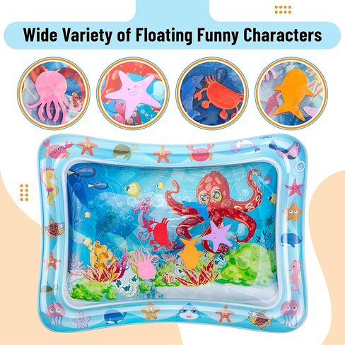 Mr. Pen- Inflatable Tummy Time Water Mat, Water Mat for Babies | Infant Water Mats, Baby Water Pad, Water Tummy Time Mat, Christmas Gift in Kuwait