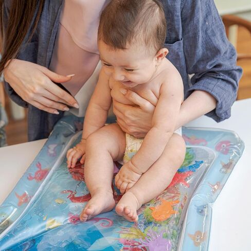 Mr. Pen- Inflatable Tummy Time Water Mat, Water Mat for Babies | Infant Water Mats, Baby Water Pad, Water Tummy Time Mat, Christmas Gift in Kuwait