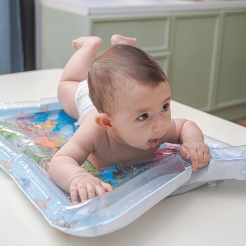 Mr. Pen- Inflatable Tummy Time Water Mat, Water Mat for Babies | Infant Water Mats, Baby Water Pad, Water Tummy Time Mat, Christmas Gift in Kuwait