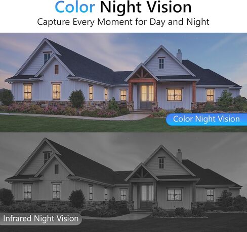 Security Cameras Wireless Outdoor, 2K Camera for Home Security | Battery Camera, Indoor Camera, Color Night Vision, 2.4G WiFi, 2-Way Talk, Siren Alarm, AI Motion Detection, 2 Pack in Kuwait