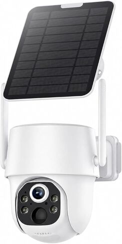 2K 5MP Solar Security Camera Wireless Outdoor, 5G Wireless Cameras for Home Security, Color Night Vision, Two-Way Audio, AI Human Detection, 5G/2.4GHz WiFi, Expandable with Base Station in Kuwait