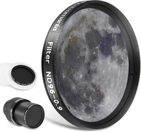 Astromania Moon Filter 1.25 Inch for Telescope Planetary Filters ND96-0.9 | With 13% Light Transmission,Reduces Moon Glare,Enhances Lunar Crater Detail,Work with Telescope Accepts 1.25 Inches Eyepiece in Kuwait