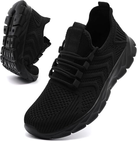 Running Shoes for Men Womens Tennis Sneakers Slip On Gym Athletic Shoe | Breathable丨Lightweight丨Non Slip丨Machine Washable丨Fashion丨Workout丨Walking丨Casual in Kuwait