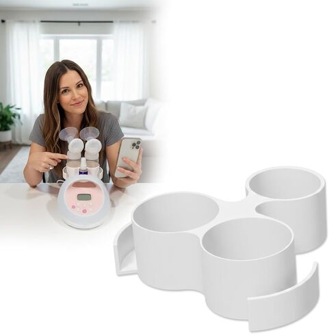 Bottle & Hose Holder for Spectra S1 /S2 (Old Models/Round Hole), Compatible with Spectra Breast Pumps, Organize and Simplify Your Pumping Journey, Ideal Gift for New Moms in Kuwait