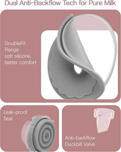 Heated Hands-Free Breast Pump, Wearable Breastfeeding with Heated Base Promotes Milk Production & Warm Comfort, Voice Reminder, 6 Modes & 12 Levels, 19/21/24 Flange for Working Moms & Midnight Feeds in Kuwait