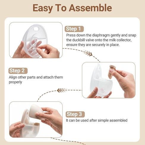 RUKANG 14PCS Replacement Parts for Eufy Breast Pump, 10pcs Duckbill Valves & 4pcs Silicone Diaphragms Compatible with eufy S1 Pro/S1/E10/E20 Pump in Kuwait