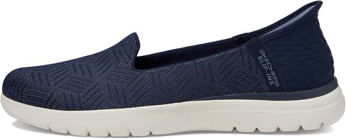 Skechers Women's On-The-Go Flex - Clover Hands Free Slip-Ins, Navy/White, 10 B (M) in Kuwait