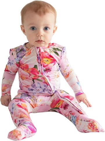 Posh Peanut Girls Convertible Baby Sleepers, Toddlers Footless Pajamas | True To Size Fit With 2-Way Zipper, Convertible Mittens/Footies With Grips, Tagless Gentle Comfort, Easy Care Wash in Kuwait
