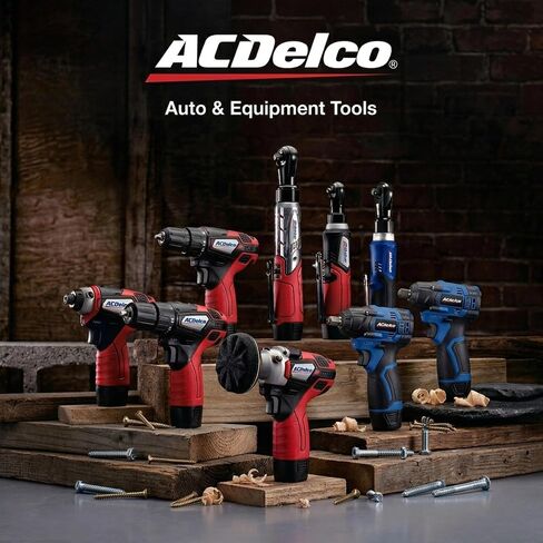 ACDelco G12 Series 12V Brushless 3/8" Cordless Impact Wrench Tool Kit, 140 ft-lbs Max Torque, 4-Mode Drive Control, 5-inch Compact Design, Includes (1) Li-ion Battery & Quick Charger - ARI12186-3P in Kuwait