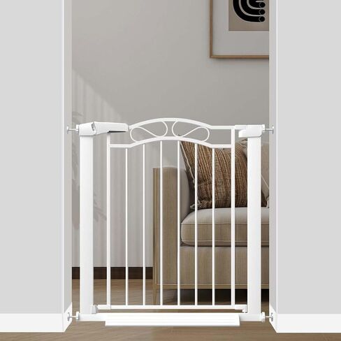 Fairy Baby 65.4"-68.1" Extra Wide Press Mounted Baby Gate Indoor for Kids Or Pets Walk Thru No Drill Long Dog Gates for The House Doorway Child Safety Gate in Kuwait
