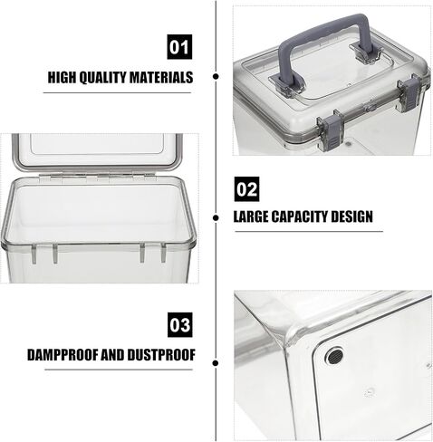 Zerodeko Portable Camera Lens Drying Box with Lid, Small Handheld Lens Storage Case for Dslr and Outdoor Use, Moisture-proof Protective Container for Photography Equipment in Kuwait