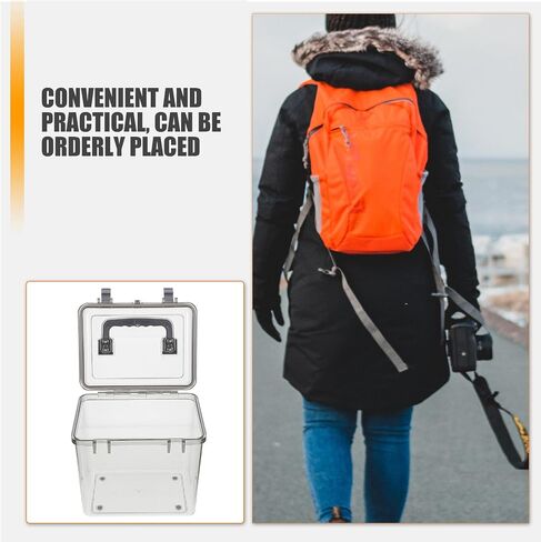 Zerodeko Portable Camera Lens Drying Box with Lid, Small Handheld Lens Storage Case for Dslr and Outdoor Use, Moisture-proof Protective Container for Photography Equipment in Kuwait