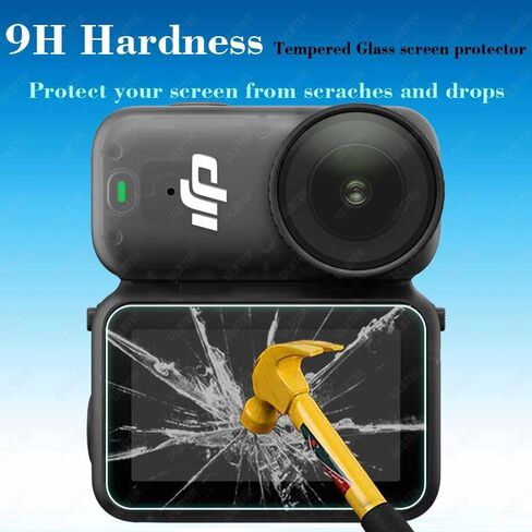 ULBTER Screen Protector for DJI OSMO Nano Camera [3Pack] | Tempered Glass 9H Hardness Ultra-Clear Anti-Scrach Anti-Fingerprint Anti-Bubble in Kuwait