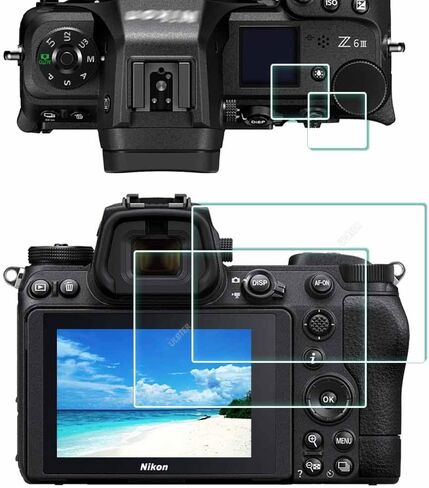 ULBTER Top + Screen Protector for Nikon Z6 II Z7 II Z7II Z6II [2+2Pack] | Z 7 II Z 6 II Tempered Glass Cover 0.3mm 9H Hardness Anti-Scrach Anti-Fingerprint Anti-Bubble in Kuwait