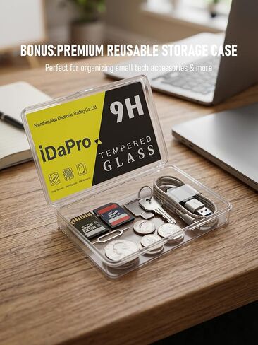 iDaPro Screen Protector for Fujifilm GFX 100RF, 9H Tempered Glass | 3-Pack + ABS Box. 9H Hardness, Anti-Scratch, Anti-Bubble, HD Clarity, Anti-Fingerprint, Easy Install. NOT for other cameras in Kuwait