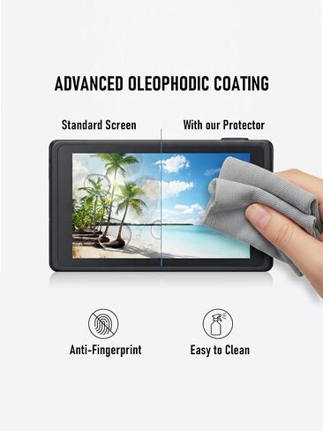 iDaPro Screen Protector for Fujifilm GFX 100RF, 9H Tempered Glass | 3-Pack + ABS Box. 9H Hardness, Anti-Scratch, Anti-Bubble, HD Clarity, Anti-Fingerprint, Easy Install. NOT for other cameras in Kuwait