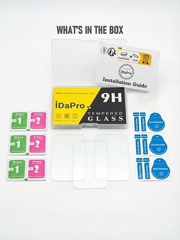 iDaPro Screen Protector for Fujifilm GFX 100RF, 9H Tempered Glass | 3-Pack + ABS Box. 9H Hardness, Anti-Scratch, Anti-Bubble, HD Clarity, Anti-Fingerprint, Easy Install. NOT for other cameras in Kuwait