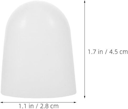 Toddmomy Silicone Flashlight Diffuser Cover 2.6-2.7cm 2pcs, Non-Dazzling Soft Cap Torch and Flashlight for Indoor Lighting and Outdoor Adventures in Kuwait