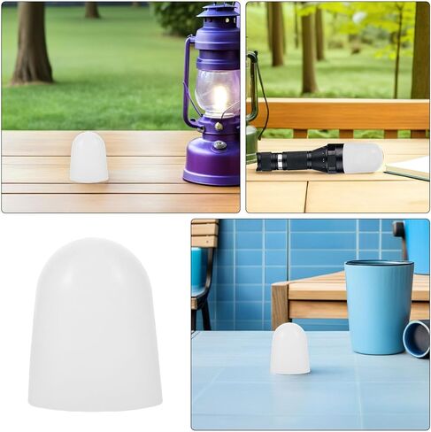 Toddmomy Silicone Flashlight Diffuser Cover 2.6-2.7cm 2pcs, Non-Dazzling Soft Cap Torch and Flashlight for Indoor Lighting and Outdoor Adventures in Kuwait