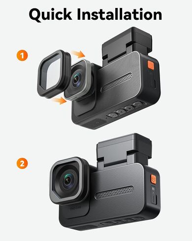 WOLFBOX X5 / X5 Duo Dash Cam Polarizing Lens – Anti-Glare, Reduces Windshield Reflections, Clearer Footage in Sun & Rain, Lens Protection in Kuwait