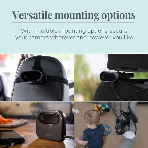 Tiny Traveler Baby Monitor - Tiny Wireless Basic Kit (TT002PBB) with Power Bank - Wireless Baby Car Monitor Camera, 8 Hours Power Bank, Night Vision, Video Record & Share, 5" Touchscreen LCD - Black in Saudi Arabia
