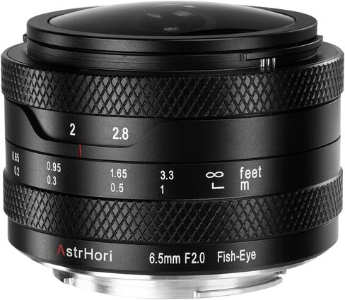 AstrHori 6.5mm F2.0 APS-C 192° Ultra Wide Circular Fisheye Lens Manual Focus Lens for Panasonic and Olympus Micro 43 Mount Mirrorless Cameras G1,G2,G3,G5,G6,G7,G9,GH1,GH2,GH4,GH5,GM5,GX1,GX7 in Kuwait