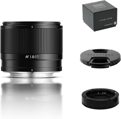 TTARTISAN 17mm F1.8 Air Auto Focus Lens, AF 17mm f/1.8 X APS-C Prime Wide-Angle Lens for Fuji X-Mount X-A1 X-A10 X-A2 X-A20 X-A3 X-A5 X-A7 X-M1 X-M5 X-H1 (X-Mount) in Kuwait
