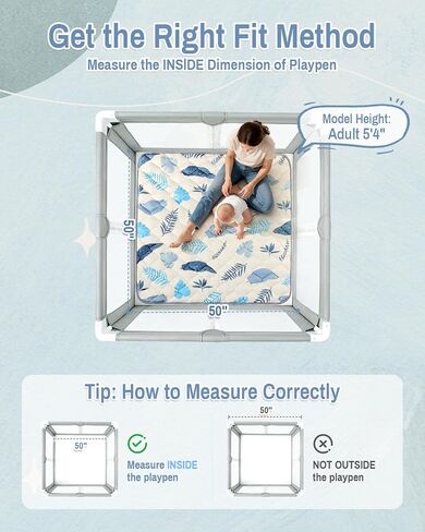 حصيرة لعب الأطفال للأرضية ، حصيرة Playpen Playpen 50x50 ، زميل في الرغوة الرغوية الحشوية للرضع للأطفال ، حصيرة زمنية قابلة للانزلاق والآلة القابلة للغسل in Kuwait