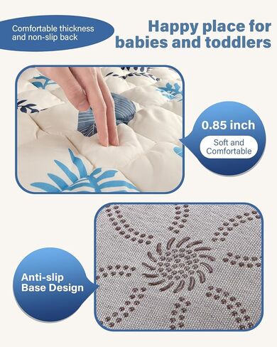 حصيرة لعب الأطفال للأرضية ، حصيرة Playpen Playpen 50x50 ، زميل في الرغوة الرغوية الحشوية للرضع للأطفال ، حصيرة زمنية قابلة للانزلاق والآلة القابلة للغسل in Kuwait
