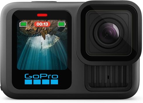 GoPro HERO13 Black - Waterproof Action Camera with 5.3K60 Video, 27MP Photo + Compatability with HB-Series Lenses (Renewed) in Kuwait