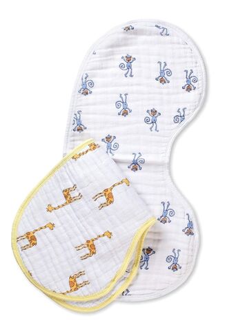 aden + anais burpy bib 2 pack; jungle jam in Kuwait