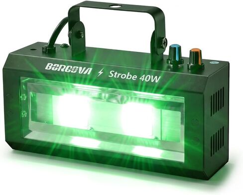 40W LED Strobe Light, Portable RGB LED Stage Flashing Light | Sound Activated & Auto Mode, Adjustable Speed & Sensitivity, Equipped with Hook, Perfect for Halloween Party Stage Club in Kuwait