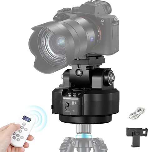 Soonpho M7 Time-Lapse Motorized Tripod Head - One-Touch A/B Presets, 360° Remote Pan-Tilt in Kuwait