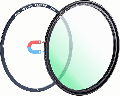Kase 112mm Wolverine Revolution Plus Magnetic MCUV UV Protection Filter with Inlaid Adapter Ring, Shockproof Tempered Optical Glass & Ultra-Low Reflectivity 0.1% in Kuwait
