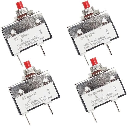 4 PCS 91 Series Overload Protector 1A Electrical Automatic Circuit Breaker in Kuwait