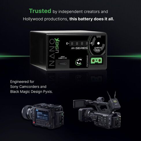 CoreSWX LLC Core NANOU98X, 98wh Micro Sized Sony BPU-Style Smart Battery Pack, 14.8v 6.6Ah. 10A Draw with Fuel Gauge, USBCPD and Ptap in Saudi Arabia