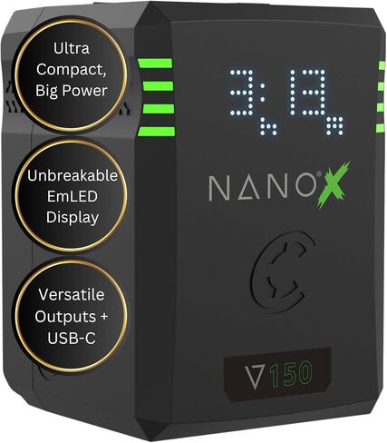 Core SWX NANOX 147Wh 14.8V 9900mAh Micro SMART Battery Pack - Gold Mount in Kuwait