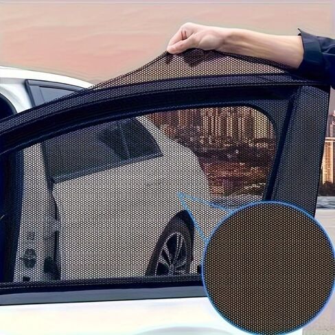 Protective Side Mesh for Chevy Trax 2024 2025, Breathable Dark Shade Shield Heat Resistant Sunlight Blocker Auto Rear Door Cover,SUV in Kuwait